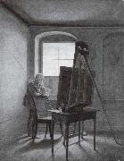 Georg Friedrich Kersting Caspar David Friedrich in Seinem Atelier painting